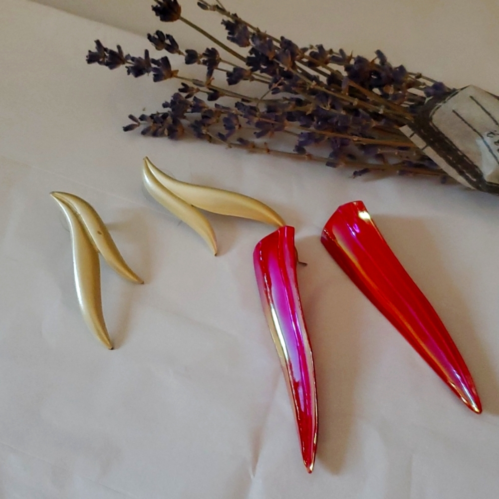 Vintage 1980s earrings bundle